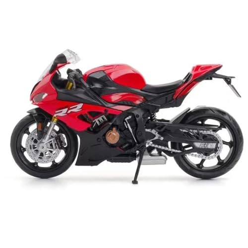 Motorradmodell Miniatur-Sammlungsgeschenk 1/12 Für BMW S1000RR RMZ Für City Motorrad-Spielzeug-Rennmodell Aus Metalldruckguss Für Supersport Für Sport(Rosso) von SOUTES