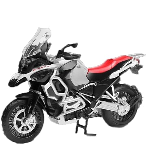 Motorradmodell Motorrad-Druckguss-Metallmodell, Rennsport, Sound & Licht, Geschenk, Sammlung 1:12 Für BMW R1250 GS, Spielzeug, Geburtstagsgeschenk(Rosso) von SOUTES