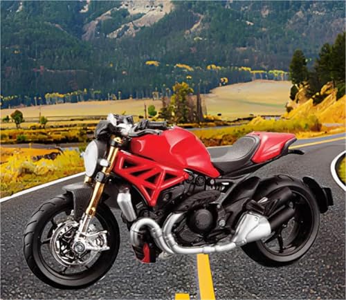 Motorradmodell Motorrad-Miniaturmodell Aus Aluminiumdruckguss Im Maßstab 1:18 Mit Lenkung Für Ducati Monster 1200S 2014 von SOUTES