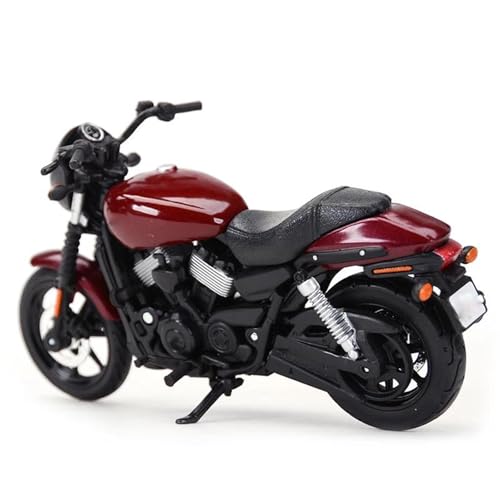 Motorradmodell Motorrad-Modellbau-Spielzeug Für Sammlerstücke 1/18 Für Harley Für Davidson Street 750 2015 Druckgussfahrzeuge(Rosso) von SOUTES