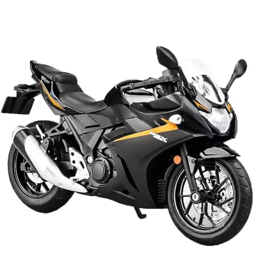 Motorradmodell Motorrad-Rennsport, Sound & Licht, Diecast-Kollektion, Geschenk, 1:12 Für Suzuki GSX-250R, Spielzeug-Motorrad, Miniaturmodell, Offroad(Nero) von SOUTES