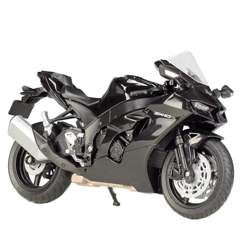 Motorradmodell Motorradmodell 1:12 Für Kawasaki Für Ninja ZX-10R ZX10R ZX 10R 2021, Robustes Motorrad-Simulationsmodell Aus Aluminiumlegierung(Nero) von SOUTES