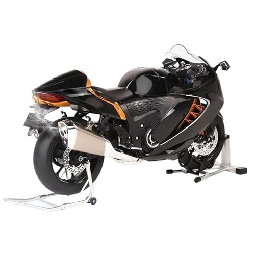 Motorradmodell Motorradmodell Aus Aluminiumlegierung, Spielzeug, Geschenk 1:6 Für Suzuki Für Hayabusa Miniatur-Kollektion Mini-Moto-Serie(Nero) von SOUTES
