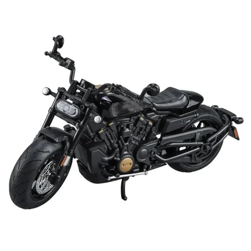Motorradmodell Motorradmodell-Geschenk, Maßstab 1:12, Für Harley Oder Für Sportster S Legierungsdruckguss-Straßenrennen(Nero) von SOUTES