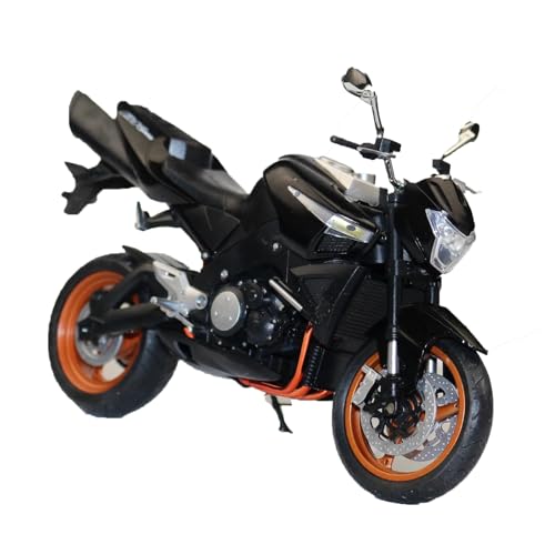 Motorradmodell Sammlergeschenk 1:12 Für Suzuki B-King Rennmotorrad-Spielzeugmodell Aus Druckgussmetall Fahrzeugminiatur Ornament-Geschenke(Nero) von SOUTES