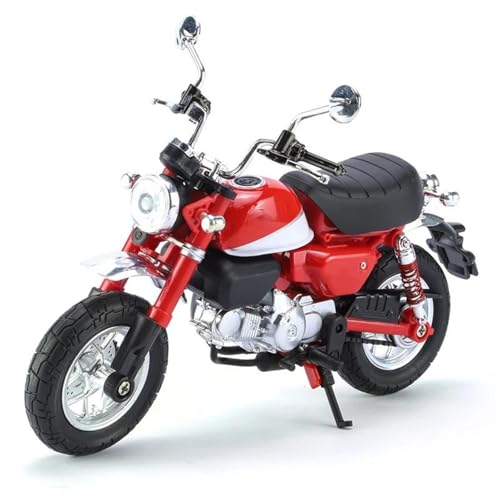 Motorradmodell Sound & Licht Geschenk 1:12 Für H-ONDA Für Monkey Motorrad-Spielzeug-Druckguss-Metallmodell Für Super Für Sport Miniatursammlung(Rosso) von SOUTES