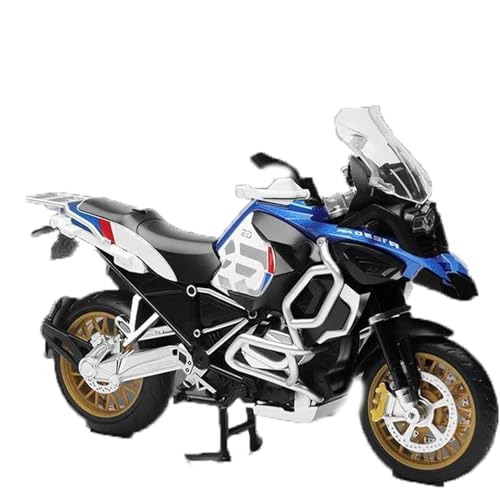 Motorradmodell Sound & Light Collection Geschenk 1:12 Für BMW R1250 GS Spielzeug Geburtstagsgeschenk Motorrad-Modellbausatz Aus Metall(Blu) von SOUTES