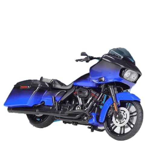 Motorradmodell Spielzeug-Geschenk-Kollektion 1:18 Für Harley CVO Road Glide 2018, Motorradmodell Aus Aluminiumlegierung Mit Sockel(Blu) von SOUTES