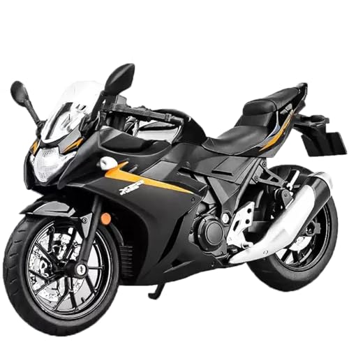 Motorradmodell Spielzeug-Motorrad-Miniaturmodell, Offroad Motorrad-Rennsport, Sound & Licht, Druckguss, Geschenk 1:12 Für Suzuki GSX-250R(Nero) von SOUTES