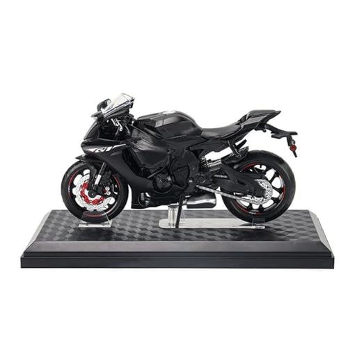SOUTES Motorradmodell 1/12 Aluminium Miniatur Motorrad Diecast Modell Spielzeug Geschenk Für Yamaha YZF-R1 YZFR1 YZF R1(Nero) von SOUTES