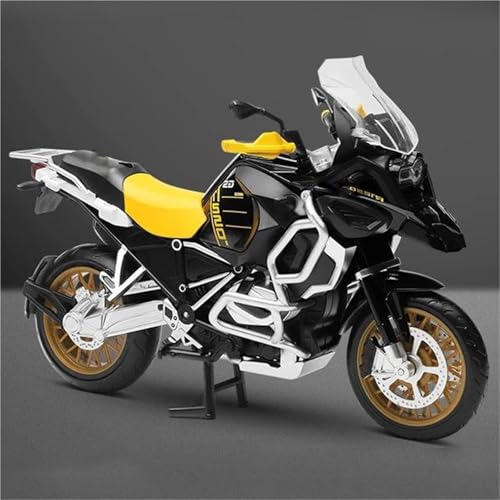 SOUTES Motorradmodell 1/12 Für BMW R1250GS Spielzeug-Geburtstagsgeschenk Motorradmodell Miniatur Diecast-Kollektion(Yellow) von SOUTES