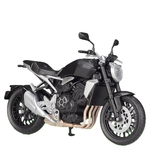 SOUTES Motorradmodell 1/12 Für H-ONDA CB1000R Spielzeug, Geburtstagsgeschenk, Rennmotorrad-Modell, Simulation, Druckguss, Metall, Straßen-Kollektion, Geschenke(Nero) von SOUTES
