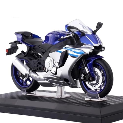 SOUTES Motorradmodell 1/12 Für Yamaha YZFR1 Motorradmodell Simulation Legierung Spielzeugauto (Color : Blu) von SOUTES