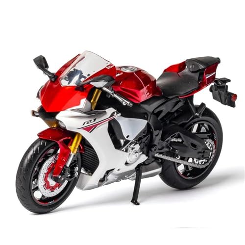 SOUTES Motorradmodell 1/12 Motorradmodell Diecasts, Tragbares Renn-Finger-Motorrad-Simulations-Sammelspielzeug Für Yamaha YZF-R1(Rosso) von SOUTES