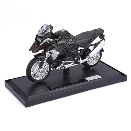 SOUTES Motorradmodell 1/18 Motorrad-Simulation, Wertvolles Geschenk, Sammlerstück Für BMW R1200GS R 1200GS R1200 GS R 1200 GS 2017(Nero) von SOUTES