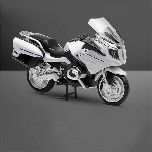 SOUTES Motorradmodell 1:12 Alloy Diecast Motorrad Miniatur Modell Spielzeug Rad Lenkung Fahrzeuge Für BMW R1250RT R1250RT R1250RT R 1250 RT(White) von SOUTES