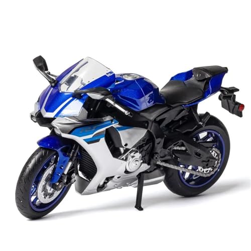 SOUTES Motorradmodell 1:12 Aluminium-Miniatur-Motorradmodell Aus Druckguss, Geschenk Für Yamaha YZF-R1 YZFR1 YZF R1(Blu) von SOUTES