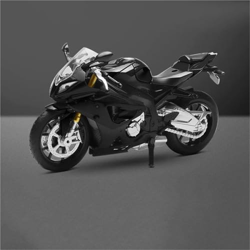 SOUTES Motorradmodell 1:12 Für BMW S1000RR S1000 RR S 1000 RR Druckguss-Motorradmodellsammlung Hobbyspielzeuggeschenk Geländemotorrad(Nero) von SOUTES