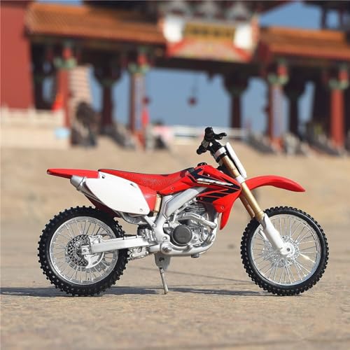 SOUTES Motorradmodell 1:12 Für Honda CRF 450R Motorrad Modell Simulation Metall Sammeln Spielzeug (Color : with Retail Box) von SOUTES