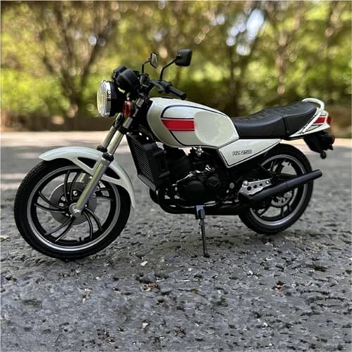 SOUTES Motorradmodell 1:12 Für Yamaha RZ250 RD250LC Alu-Rennmotorrad-Modell Aus Druckguss Dekorative Geschenke(White) von SOUTES