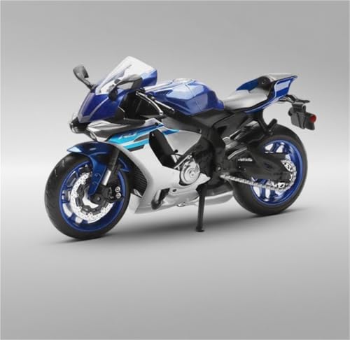 SOUTES Motorradmodell 1:12 Für Yamaha YZF-R1 YZFR1 YZF R1 Motorradmodell Spielzeuggeschenk Geben Druckguss Statisch(Blu) von SOUTES