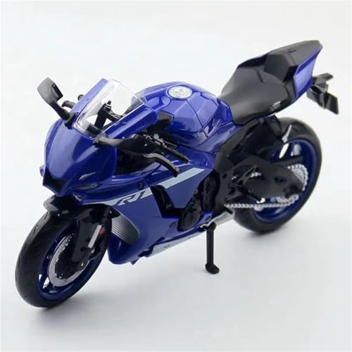SOUTES Motorradmodell 1:12 Für Yamaha YZF-R1M Druckgussfahrzeuge Sammlerhobby Motorradmodell Spielzeug(Blu) von SOUTES