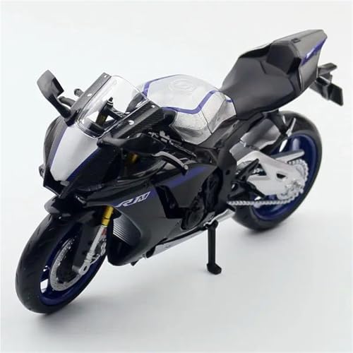 SOUTES Motorradmodell 1:12 Für Yamaha YZF-R1M Druckgussfahrzeuge Sammlerhobby Motorradmodell Spielzeug(Nero) von SOUTES