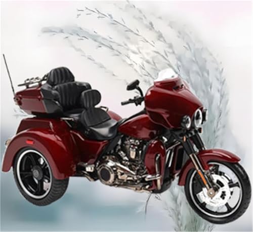 SOUTES Motorradmodell 1:12 Motorradmodell Diecasts, Tragbares Renn-Finger-Motorrad-Simulations-Sammelspielzeug Für Harley CVO TRI Glide 2021 von SOUTES