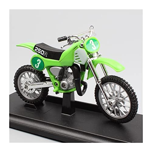SOUTES Motorradmodell 1:18 Für H-ONDA CR250R CR Für Taiyo RC Für Edge Motorradmodell Druckguss & Spielzeugfahrzeuge (Color : No3 CR250R Green) von SOUTES
