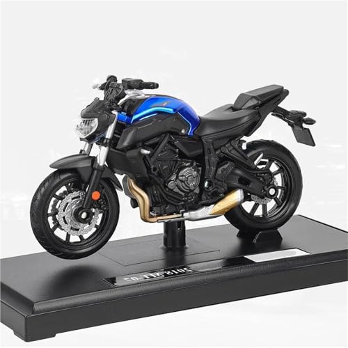 SOUTES Motorradmodell 1:18 Für Yamaha MT-07 MT07 2018 Motorrad Druckgussfahrzeuge Sammlerstücke Hobbys Motorradmodell Spielzeug von SOUTES