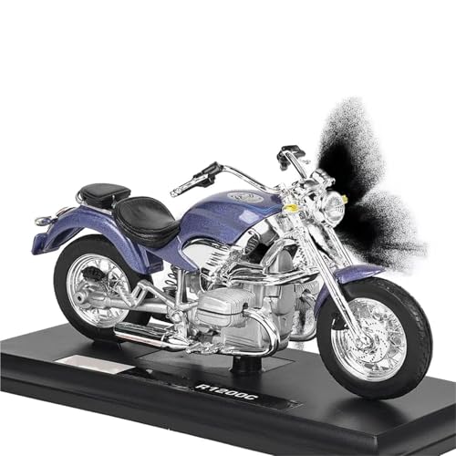 SOUTES Motorradmodell 1:18 Rennmotorrad-Modell Aus Aluminiumdruckguss, Straßenmotorrad-Modell, Spielzeug, Geschenk Für BMW R1200C von SOUTES