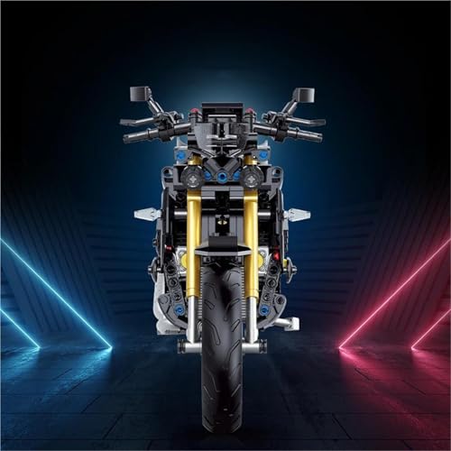 SOUTES Motorradmodell 638 Bausteine Geburtstagsgeschenke 1:8 Spielzeug-Motorrad Fahrzeugbausteine Motorradmodell von SOUTES