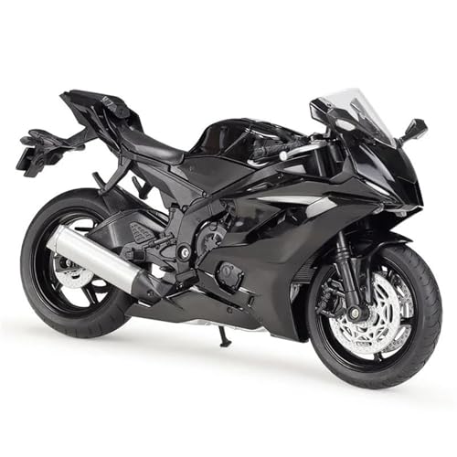 SOUTES Motorradmodell Druckguss-Motorradmodell, Spielzeugfahrzeug, Sammlung, Auto, Offroad, Auto, Fahrrad, Spielzeugauto, 1:12, Für Yamaha YZF-R6 YZFR6(Nero) von SOUTES