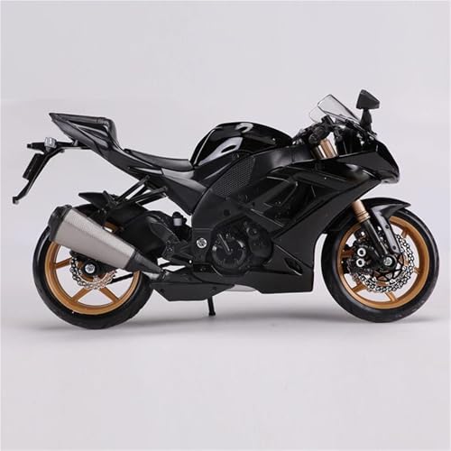 SOUTES Motorradmodell Druckgussfahrzeuge, Sammlerstücke, Hobbys Motorrad-Modellspielzeug, Geburtstagsgeschenk 1/12 Für Kawasaki Für Ninja ZX-10R(Nero) von SOUTES