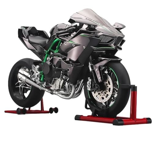 SOUTES Motorradmodell Miniatur-Motorradmodell Aus Metalllegierung Outdoor-Kollektion, 1:6 Für Kawasaki Für Ninja H2R(Grey) von SOUTES