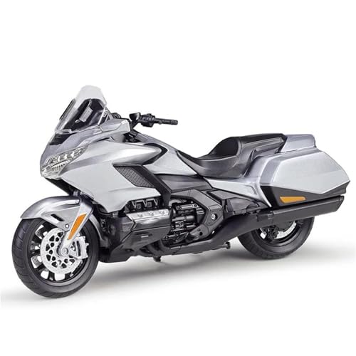 SOUTES Motorradmodell Motorrad-Legierung, Spielzeug-Modellauto, Geschenkkollektion 1/12 Für H-ONDA Gold Wing 2020, Spielzeug, Geburtstagsgeschenk, Modellkollektion(Grey) von SOUTES