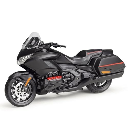 SOUTES Motorradmodell Motorrad-Legierung, Spielzeug-Modellauto, Geschenkkollektion 1/12 Für H-ONDA Gold Wing 2020, Spielzeug, Geburtstagsgeschenk, Modellkollektion(Nero) von SOUTES