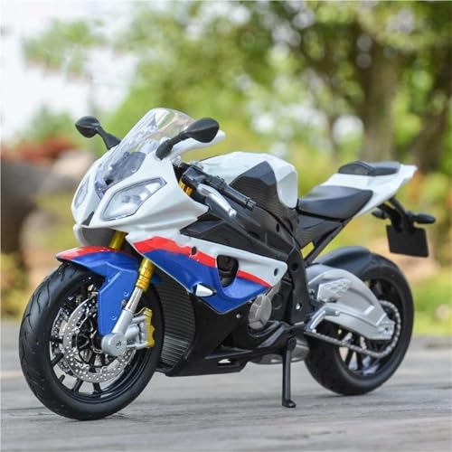 SOUTES Motorradmodell Motorrad-Modellsammlung, Offroad-Auto, Spielzeugauto 1:12 Für BMW S1000RR, Desktop-Dekoration von SOUTES