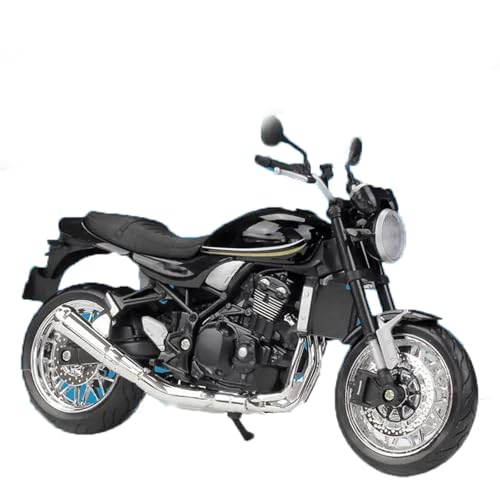 SOUTES Motorradmodell Motorrad-Simulator, Legierungsmodell, Spielzeug, Geschenk, Sammlerstück, Zubehör 1:12 Für Kawasaki Z900rs(Nero) von SOUTES