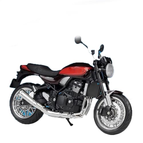 SOUTES Motorradmodell Motorrad-Simulator, Legierungsmodell, Spielzeug, Geschenk, Sammlerstück, Zubehör 1:12 Für Kawasaki Z900rs(Rosso) von SOUTES