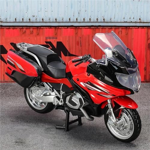 SOUTES Motorradmodell Motorrad-Spielzeug, Miniaturmodell Aus Druckgussmetall, 1:18, Geschenk Für BMW R1250 RT(Rosso) von SOUTES