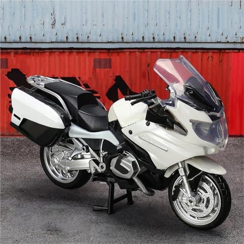 SOUTES Motorradmodell Motorrad-Spielzeug, Miniaturmodell Aus Druckgussmetall, 1:18, Geschenk Für BMW R1250 RT(White) von SOUTES