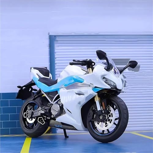 SOUTES Motorradmodell Motorrad-Spielzeug, Miniaturmodell Aus Metalldruckguss, 1:12, Geschenk Für CFMOTO Für Breeze 250SR(White) von SOUTES