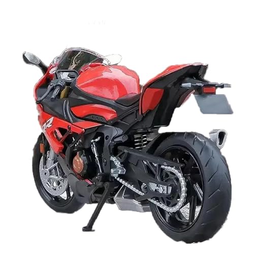 SOUTES Motorradmodell Motorrad-Spielzeug Aus Druckguss-Metall, Rennsport-Modell Für Supersportler Miniatur-Sammlergeschenk 1/12 Für BMW S1000RR RMZ Für City(Rosso) von SOUTES