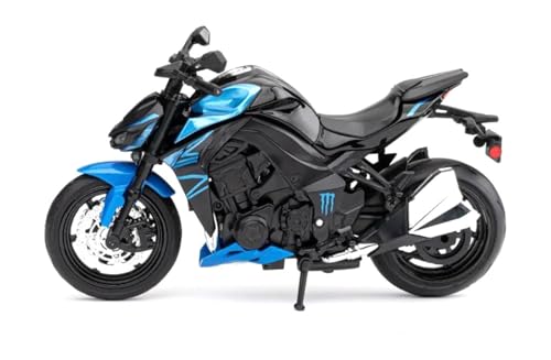 SOUTES Motorradmodell Motorrad-Spielzeug Aus Metalldruckguss, Miniaturmodell 1:12, Sammlergeschenk Für Kawasaki Z1000(Blu) von SOUTES