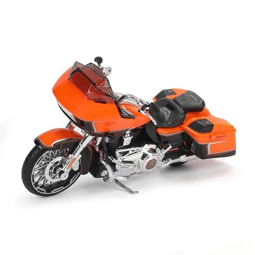 SOUTES Motorradmodell Motorradmodell 1:18 Gießt Druck Tragbares Renn-Finger-Motorrad-Simulations-Sammelspielzeug Für Harley Für Davidson CVO Road Glide 2022 von SOUTES