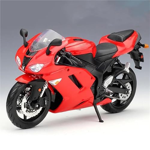 SOUTES Motorradmodell Motorradmodell Aus Metall, Straßenspielzeug, Geschenk 1:12 Für Kawasaki Für Ninja ZX6R, Legierung, Rennsimulation, Druckguss(Rosso) von SOUTES