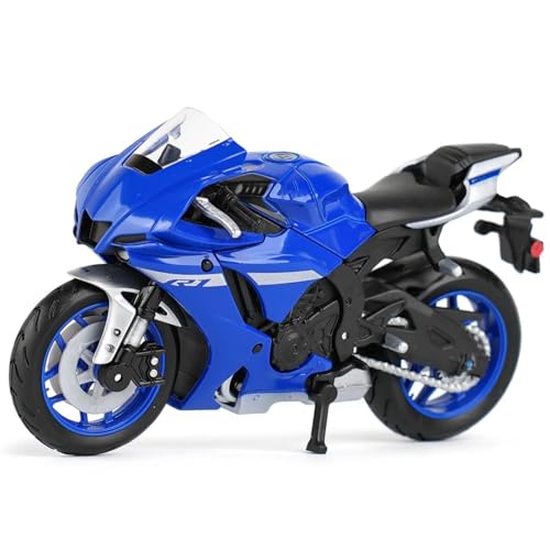 SOUTES Motorradmodell Motorradmodell-Geschenk 1:18 Für Yamaha YZF-R1 2021, Druckgussfahrzeuge, Sammlerstück, Hobby, Spielzeugauto, Geschenk von SOUTES