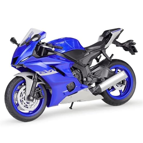 SOUTES Motorradmodell Offroad-Auto, Spielzeugauto, 1:12, Für Yamaha YZF-R6, YZFR6, Druckguss-Motorradmodell, Spielzeugfahrzeug, Sammlung, Autobike(Blu) von SOUTES