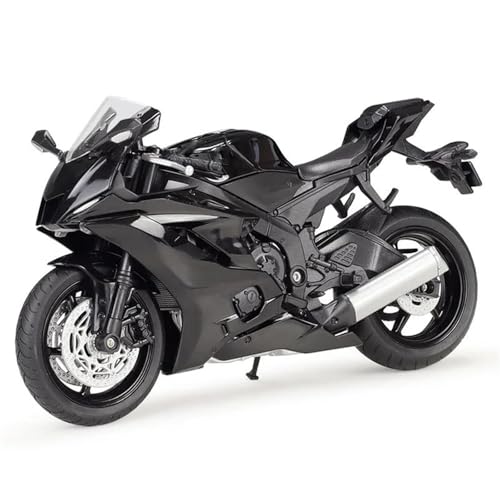 SOUTES Motorradmodell Offroad-Auto, Spielzeugauto, 1:12, Für Yamaha YZF-R6, YZFR6, Druckguss-Motorradmodell, Spielzeugfahrzeug, Sammlung, Autobike(Nero) von SOUTES